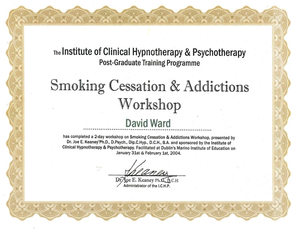 Smoking Cessation Certificate